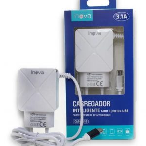 Carregador Cabo V8 3.1A 2 USB CAR-9016 Inova