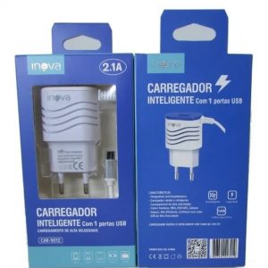 Carregador Cabo V8 2.1A 1 USB CAR-9012 Inova