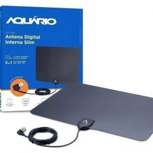 Antena Digital Interna SLIM 2.5 Metros DTV-250 Aquário