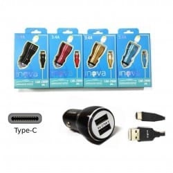 Carregador Veicular c/ Cabo Tipo C 3.4A 2USB CAR-G5140 Inova