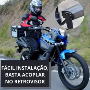 Carregador para Moto c/ Saída USB 5V 2A GB52126 Mbtech