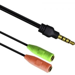 Cabo Adaptador P/ Headset 2 P2 Fêmea P/ P2 Macho MB71164