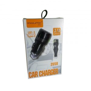 Carregador Veicular c/ Cabo Tipo C 3.1A 2USB L01-3 H’maston