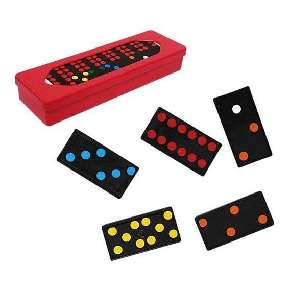 Jogo De Domino Plastico Colorido - Loja Toinho Variedades