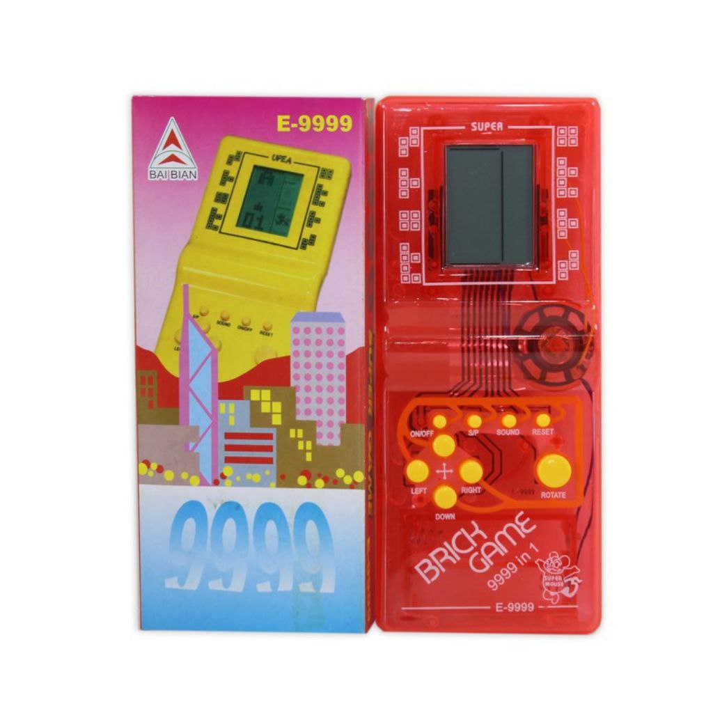 Console Mini Game Antigo Retro 9999 Jogos - Vermelho