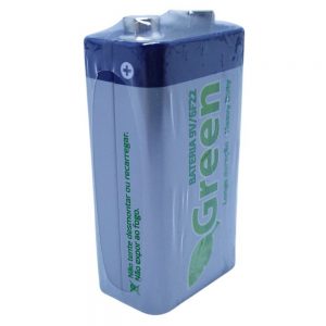 Bateria 9V Longa Duração 6F22/013-9191 Green
