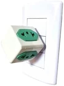 Adaptador de Tomada T Cubo c/ 4 Entradas 10A-20A/250V