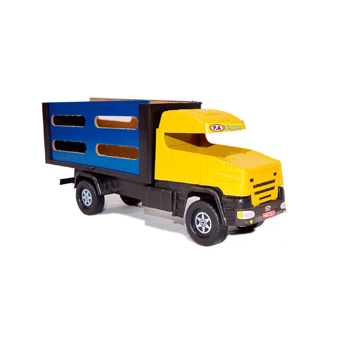 Caminhão Carrinho De Brinquedo De Madeira (MDF) Carreta Infantil