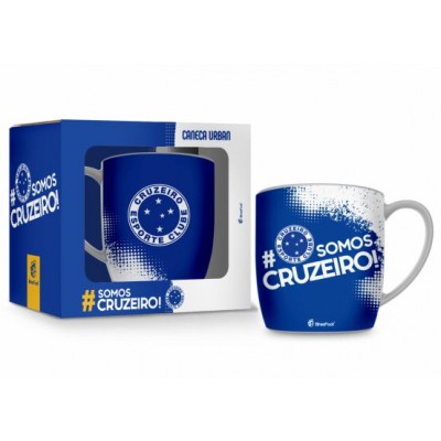 Caneca Porcelana Urban 360ML Times Cruzeiro 4 Brasfoot