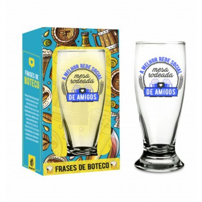 Copo Munich 200ML A Melhor Rede Social 2353 Brasfoot