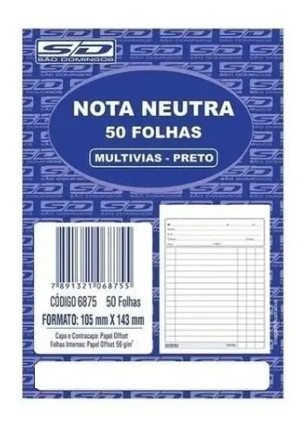 Nota Neutra S/Copia 50F 104MMX143MM 6875 Sd
