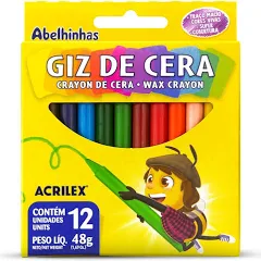 Giz De Cera 12COR Peq 48G REF. 09012 Acrilex